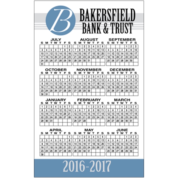 3.5" x 5.625" school calendar magnet with square corners and 4... from ASI 89910 Stouse, LLC