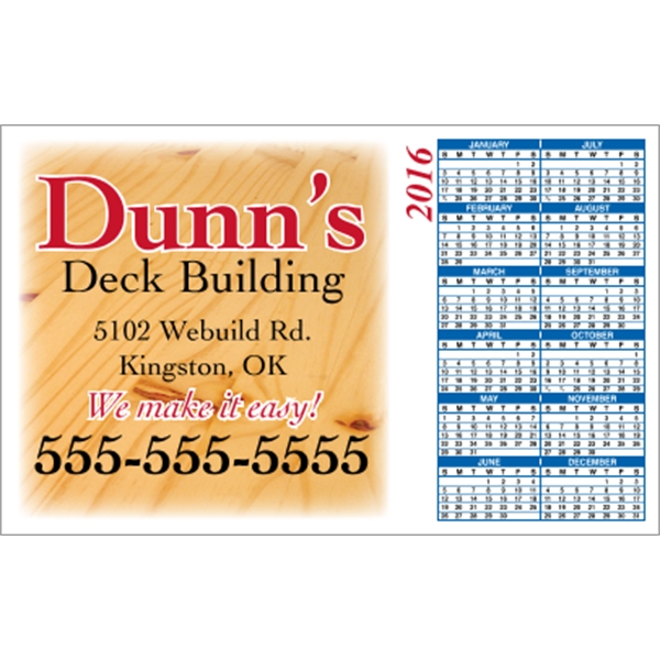 5.625" x 3.5": calendar magnetic with square corners and digitally printed... from ASI 89910 Stouse, LLC