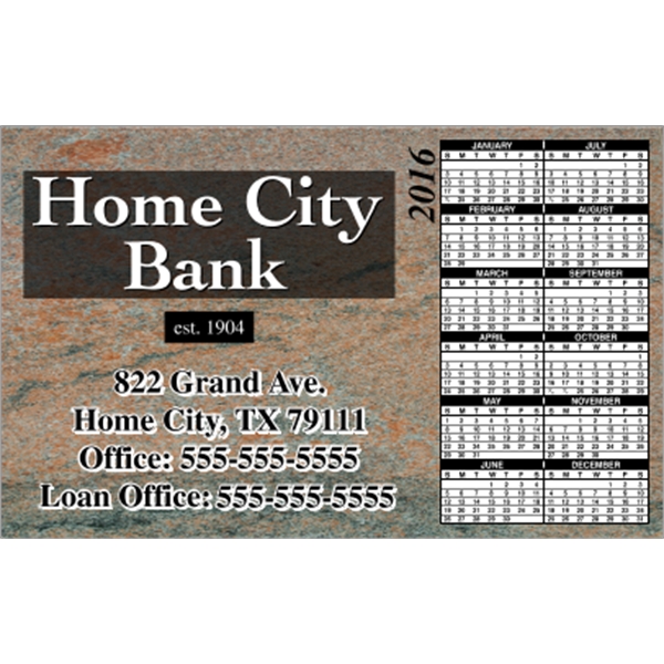 5.625" x 3.5": calendar magnetic with square corners and digitally printed... from ASI 89910 Stouse, LLC
