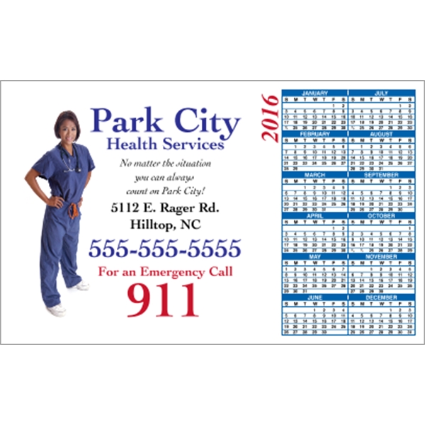 5.625" x 3.5": calendar magnetic with square corners and digitally printed... from ASI 89910 Stouse, LLC