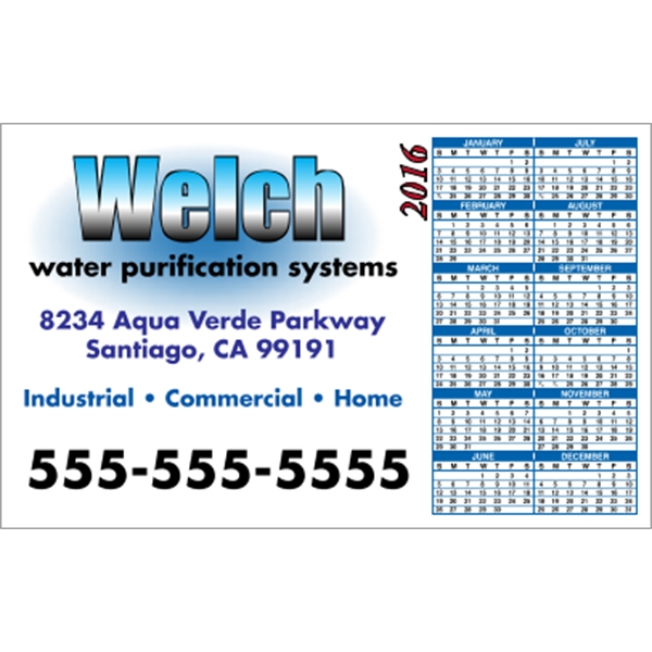 5.625" x 3.5": calendar magnetic with square corners and digitally printed... from ASI 89910 Stouse, LLC