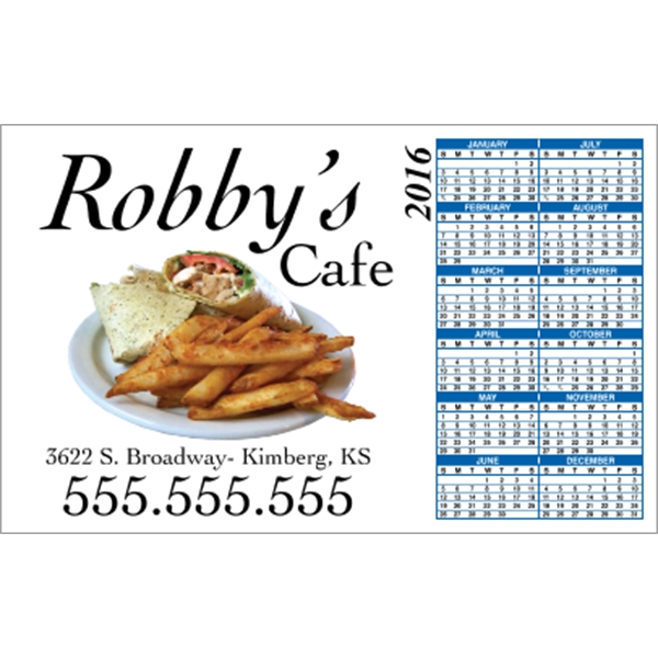 5.625" x 3.5": calendar magnetic with square corners and digitally printed... from ASI 89910 Stouse, LLC