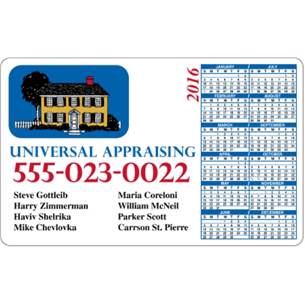 5.625" x 3.5": calendar magnetic with round corners and digitally printed... from ASI 89910 Stouse, LLC
