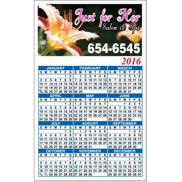 3.5" x 5.625" calendar magnet with 4 color process image on... from ASI 89910 Stouse, LLC