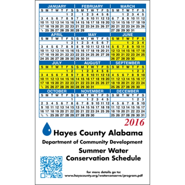 3.5" x 5.625" calendar magnet with 4 color process image on... from ASI 89910 Stouse, LLC