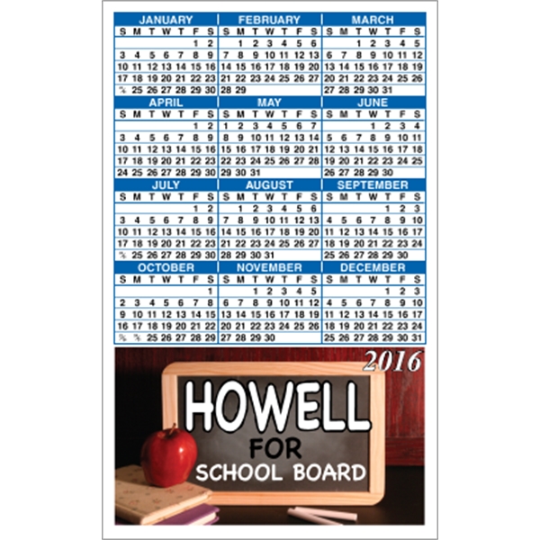 3.5" x 5.625" calendar magnet with 4 color process image on... from ASI 89910 Stouse, LLC