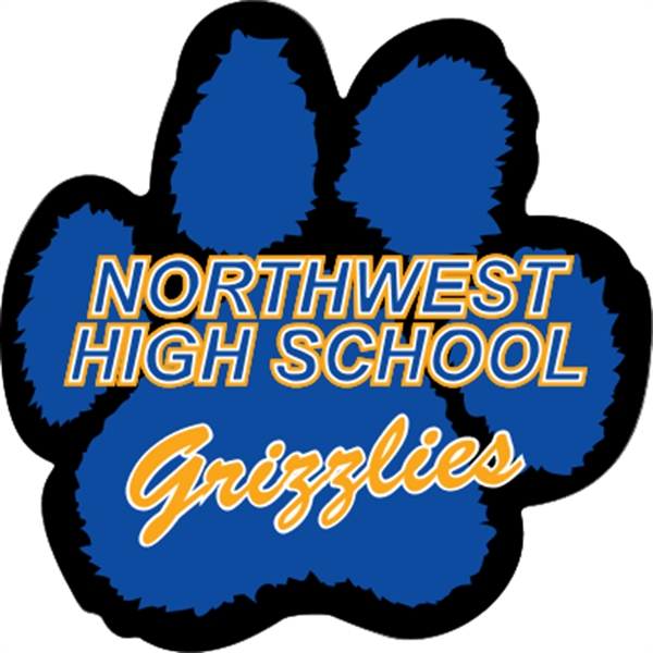 5.5" x 5.5" paw print shaped magnet with .030" thickness and... from ASI 89910 Stouse, LLC