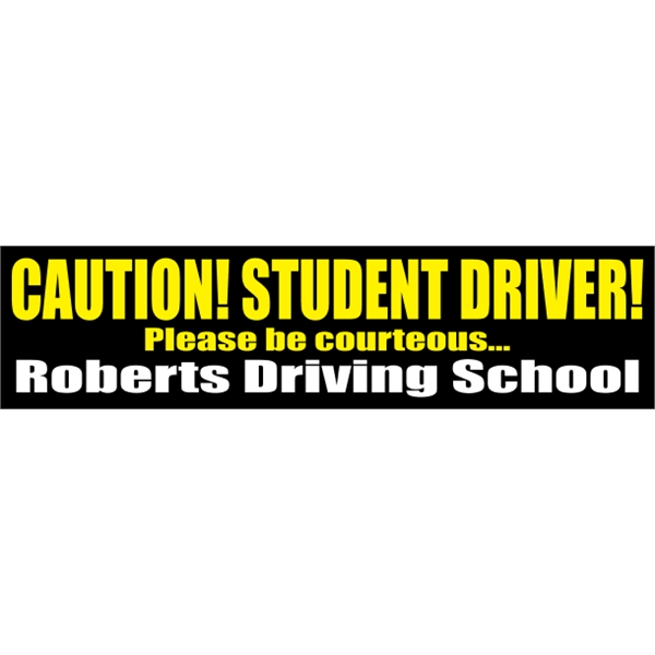 Magnetic bumper sticker with .030" thickness and customization.... from ASI 89910 Stouse, LLC