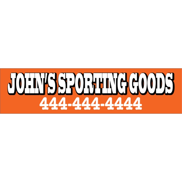 Magnetic bumper sticker with .030" thickness and customization.... from ASI 89910 Stouse, LLC