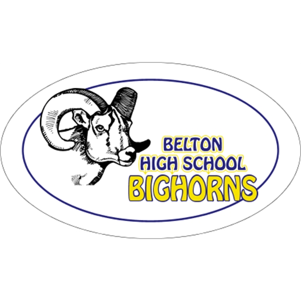 5.75" x 3.375" oval shaped magnet with .030" thickness and customization.... from ASI 89910 Stouse, LLC