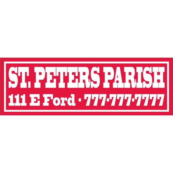 Magnetic bumper sticker with .030" thickness and customization.... from ASI 89910 Stouse, LLC