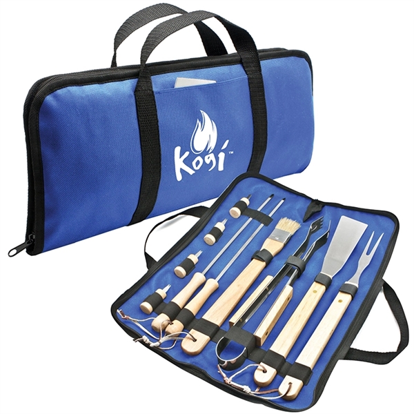 11 pc BBQ set. Spatula, BBQ fork, tongs, basting brush, 2... from ASI 30112 ACE Products / Ace Line