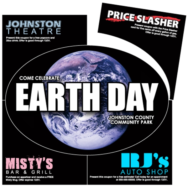 5.75" x 3.875" oval magnet in 6" square with coupons. All... from ASI 89910 Stouse, LLC