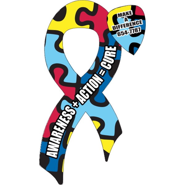 3.375" x 7.5" ribbon magnet. All colors will be built from... from ASI 89910 Stouse, LLC