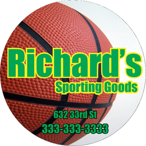 5.5" circle shaped bumper magnet, suitable for indoor or outdoor use;... from ASI 89910 Stouse, LLC