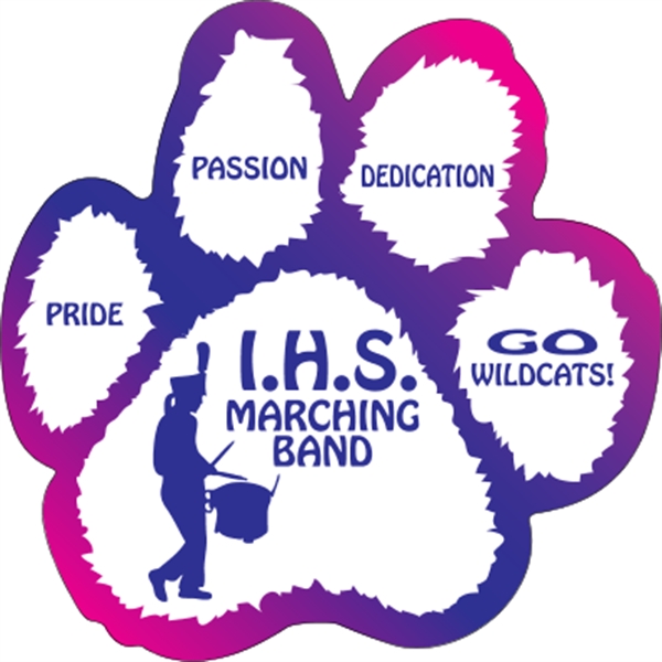 5.5" paw print shaped magnet, suitable for indoor or outdoor use;... from ASI 89910 Stouse, LLC