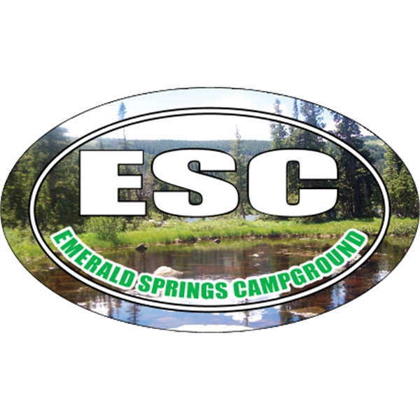 5.75" x 3.375" oval shaped magnet with .030" thickness and customization.... from ASI 89910 Stouse, LLC