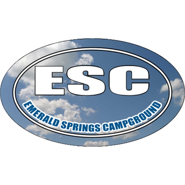 5.75" x 3.375" oval shaped magnet with .030" thickness and customization.... from ASI 89910 Stouse, LLC