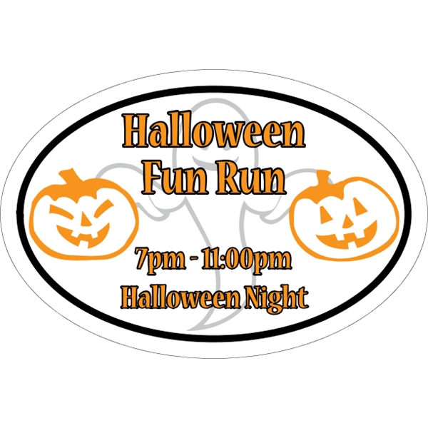 17" x 11.5" oval shaped magnetic sign for indoor/outdoor use with... from ASI 89910 Stouse, LLC