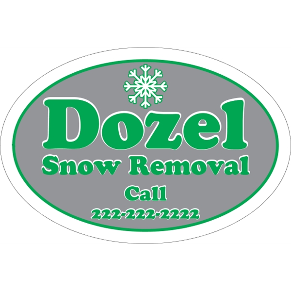 17" x 11.5" oval shaped magnetic sign for indoor/outdoor use with... from ASI 89910 Stouse, LLC