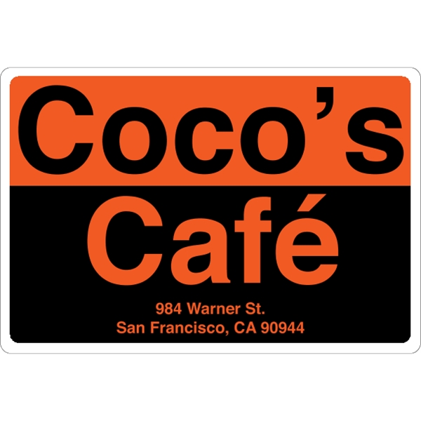 23.5" x 16" magnetic sign for indoor/outdoor use with .030" thickness... from ASI 89910 Stouse, LLC