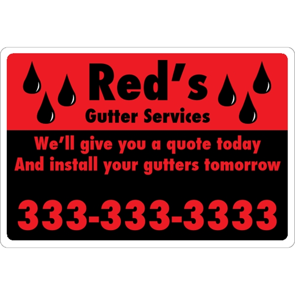 23.5" x 16" magnetic sign for indoor/outdoor use with .030" thickness... from ASI 89910 Stouse, LLC