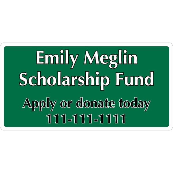 23.5" x 12" magnetic sign for indoor/outdoor use with .030" thickness... from ASI 89910 Stouse, LLC