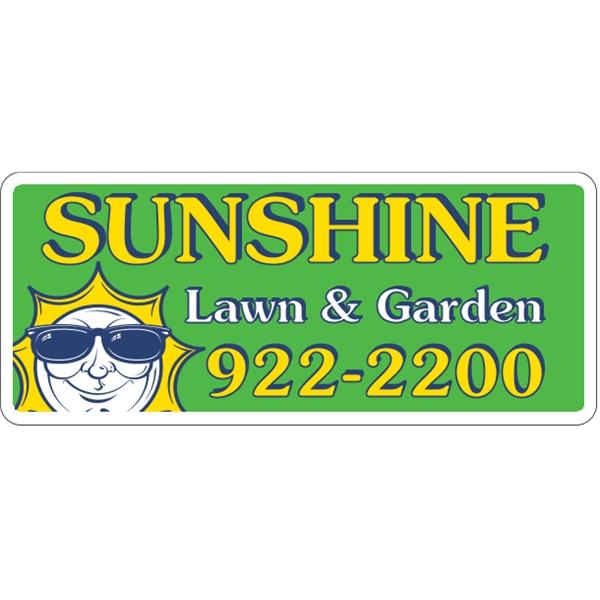 18" x 7.625" magnetic sign for indoor/outdoor use with .030" thickness... from ASI 89910 Stouse, LLC