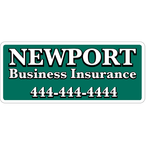 18" x 7.625" magnetic sign for indoor/outdoor use with .030" thickness... from ASI 89910 Stouse, LLC