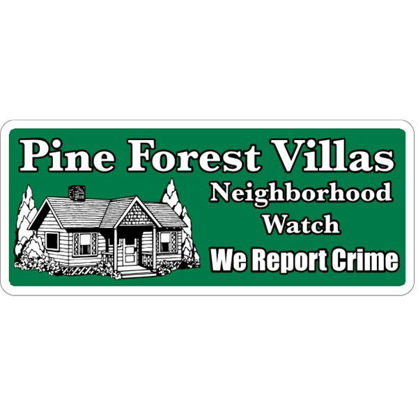 18" x 7.625" magnetic sign for indoor/outdoor use with .030" thickness... from ASI 89910 Stouse, LLC