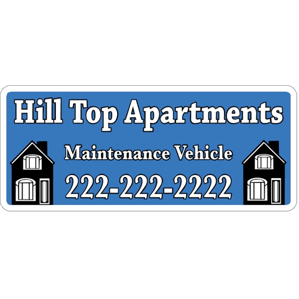 18" x 7.625" magnetic sign for indoor/outdoor use with .030" thickness... from ASI 89910 Stouse, LLC