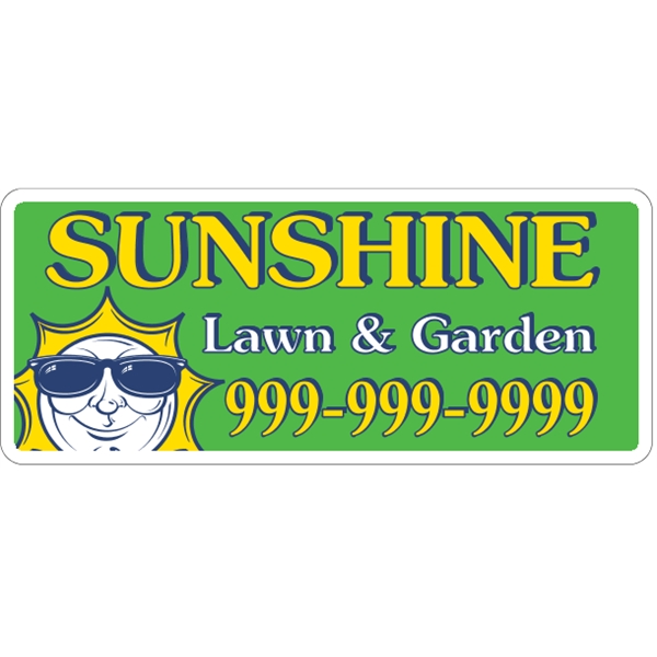 18" x 7.625" magnetic sign for indoor/outdoor use with .030" thickness... from ASI 89910 Stouse, LLC