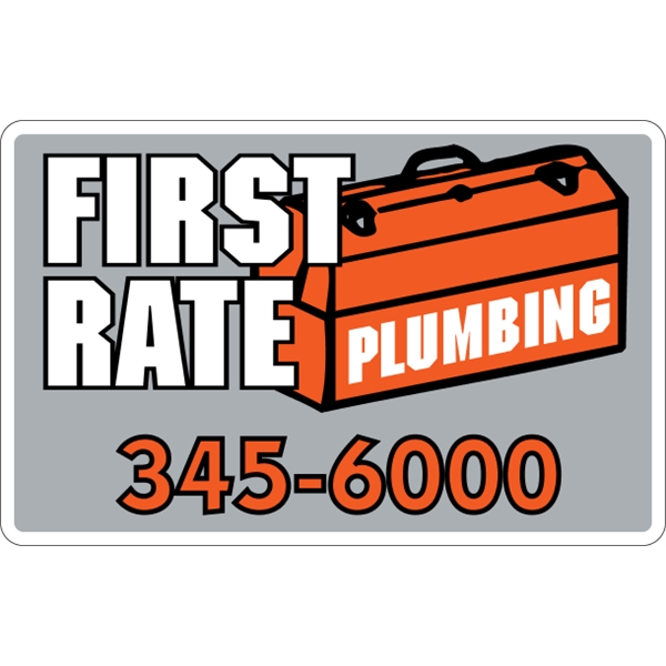 18" x 11.5" magnetic sign for indoor/outdoor use with .030" thickness... from ASI 89910 Stouse, LLC