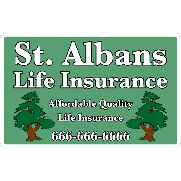 18" x 11.5" magnetic sign for indoor/outdoor use with .030" thickness... from ASI 89910 Stouse, LLC