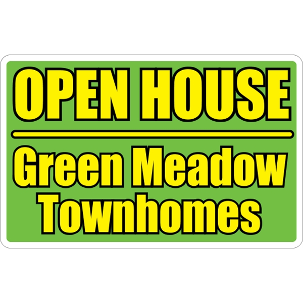 18" x 11.5" magnetic sign for indoor/outdoor use with .030" thickness... from ASI 89910 Stouse, LLC