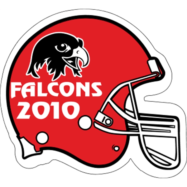 10,5" x 9.5" football helmet shaped magnetic sign with one color... from ASI 89910 Stouse, LLC