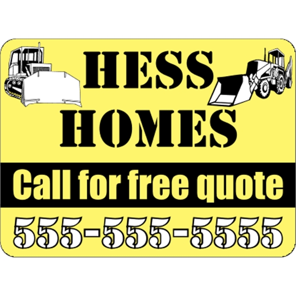 11.5" x 8.5" magnetic sign with one color customization.... from ASI 89910 Stouse, LLC