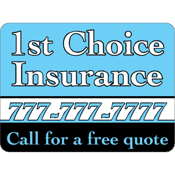 11.5" x 8.5" magnetic sign with one color customization.... from ASI 89910 Stouse, LLC