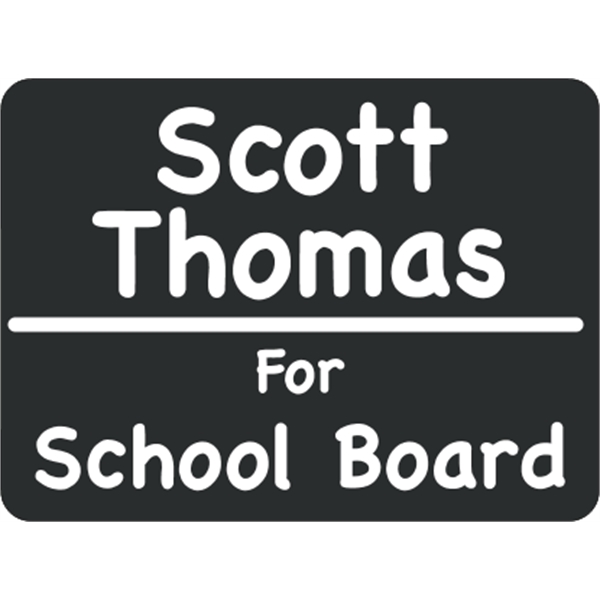 11.5" x 8.5" magnetic sign with one color customization.... from ASI 89910 Stouse, LLC