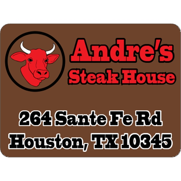 11.5" x 8.5" magnetic sign with one color customization.... from ASI 89910 Stouse, LLC