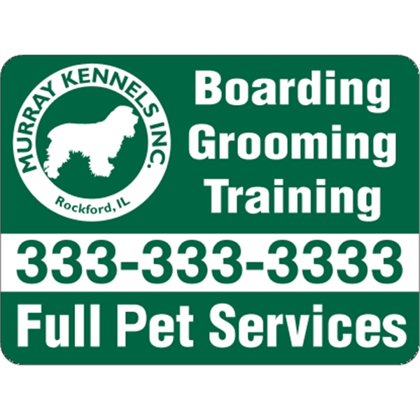 11.5" x 8.5" magnetic sign with one color customization.... from ASI 89910 Stouse, LLC