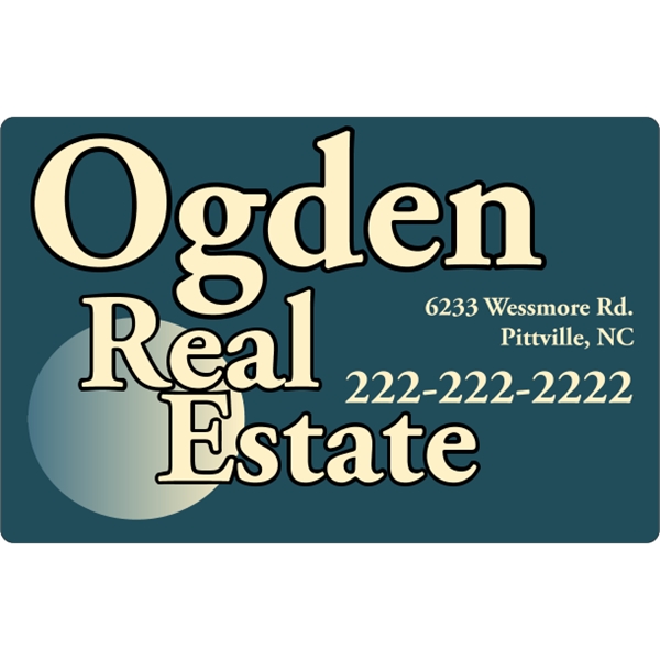 17" x 11" magnetic sign for indoor/outdoor use with .030" thickness... from ASI 89910 Stouse, LLC