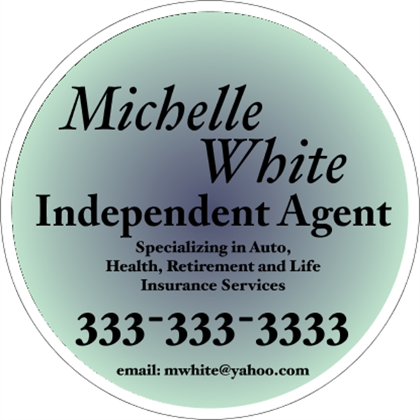 11.5" round magnetic sign for indoor/outdoor use with .030" thickness and... from ASI 89910 Stouse, LLC