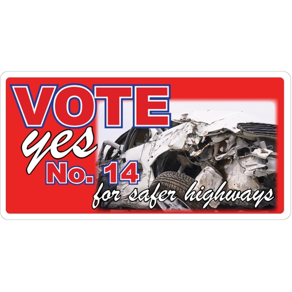 23.5" x 12" magnetic sign with 4 color process printing.... from ASI 89910 Stouse, LLC