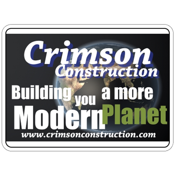 11.5" x 8.5" magnetic sign with 4 color process printing.... from ASI 89910 Stouse, LLC