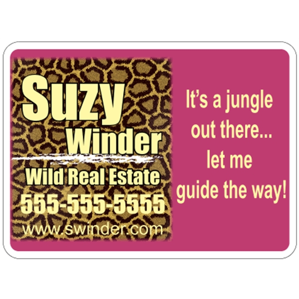 11.5" x 8.5" magnetic sign with 4 color process printing.... from ASI 89910 Stouse, LLC