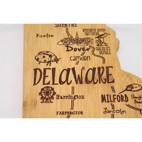 Delaware shaped destination cutting board.... from ASI 91565 Totally Bamboo