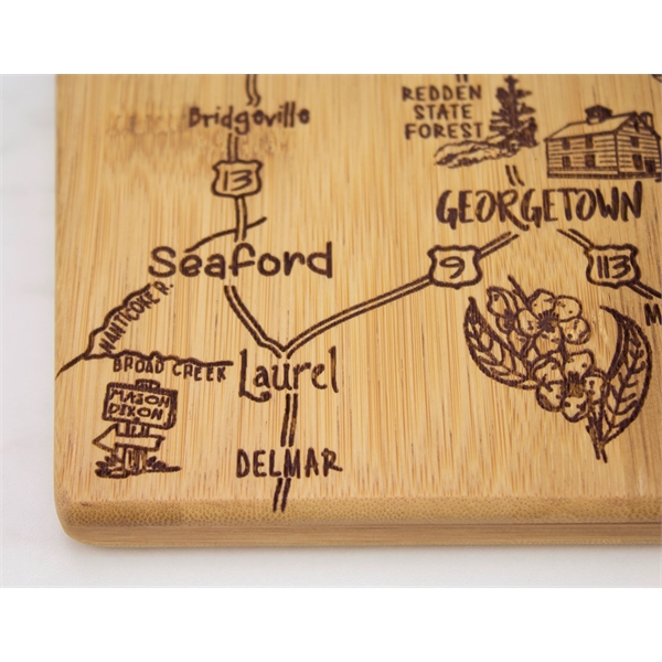 Delaware shaped destination cutting board.... from ASI 91565 Totally Bamboo