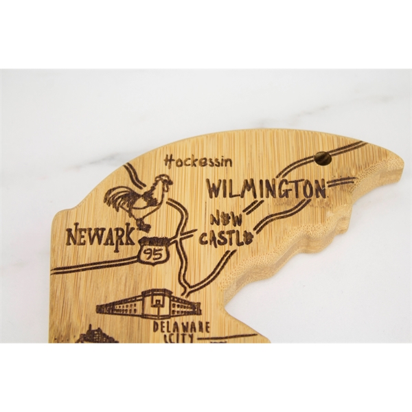 Delaware shaped destination cutting board.... from ASI 91565 Totally Bamboo