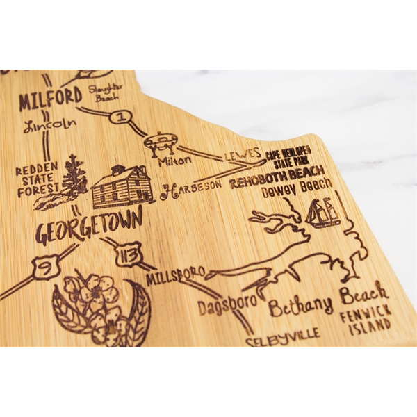 Delaware shaped destination cutting board.... from ASI 91565 Totally Bamboo
